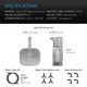AC Infinity Auto - Fill Upgrade Valve Kit for Self - Watering Base, 4 - Pack - Indoor Farmer