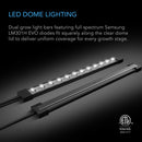AC Infinity Heavy Duty Small Germination Kit with Height Extension, LED Grow Light Bars, Seedling Heat Mat - Indoor Farmer