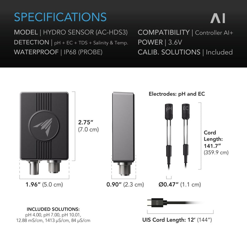 AC Infinity Hydro Sensor for Controller AI+ - Indoor Farmer