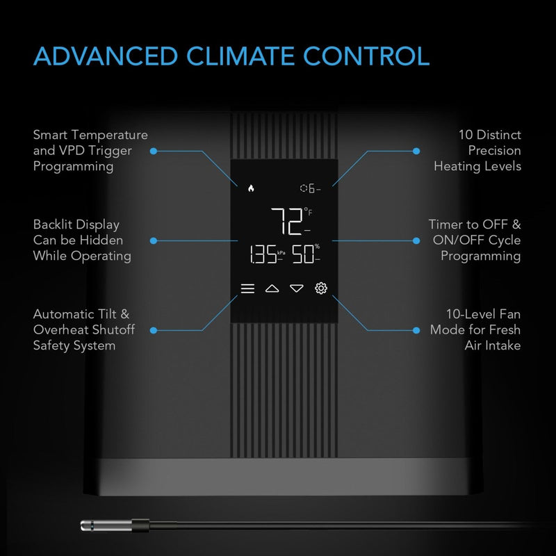 AC Infinity THERMOFORGE T3 Environmental Plant Heater - Indoor Farmer