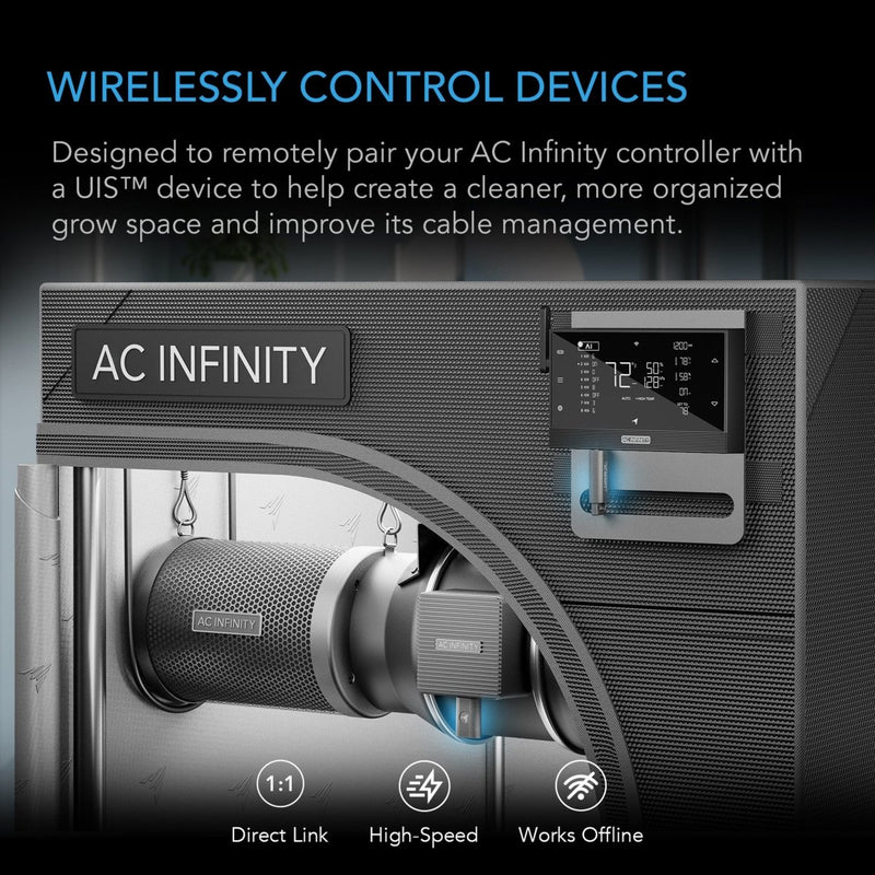 AC Infinity UIS 1 - to - 1 Wireless Transmitter & Receiver (2 - Pack) - Indoor Farmer