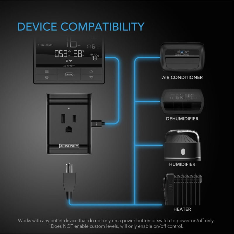 AC Infinity UIS Control Plug for Outlet - Powered Equipment - Indoor Farmer