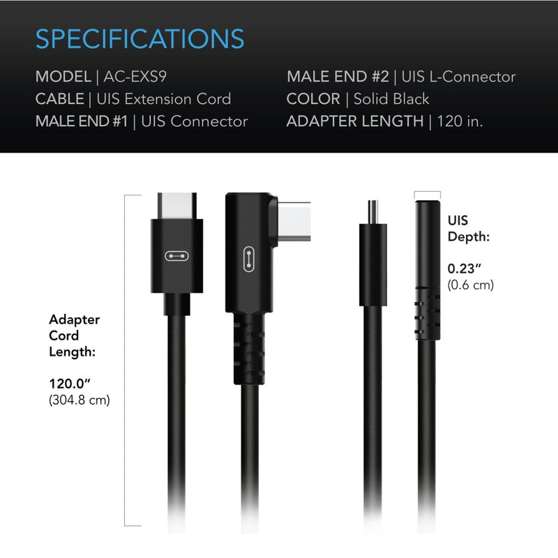 AC Infinity UIS Controller to Device Cable for Controller 69 PRO & Pro+ (L Shaped Male to Male) 10FT - Indoor Farmer