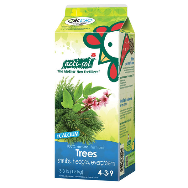 Acti - Sol Tree, Shrub, Hedge & Evergreen Organic Fertilizer (4 - 3 - 9) 1.5 kg - Indoor Farmer