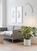 Aspect Grow Light with Luna Wooden Wall Mount Set White - Indoor Farmer