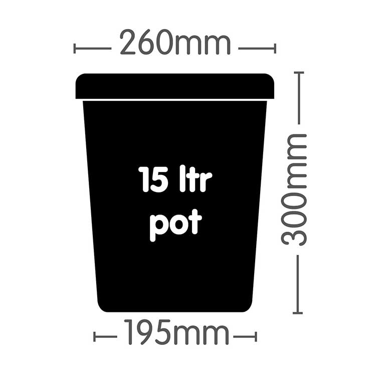 Autopot 15 Litre Plastic Pot Black - Indoor Farmer