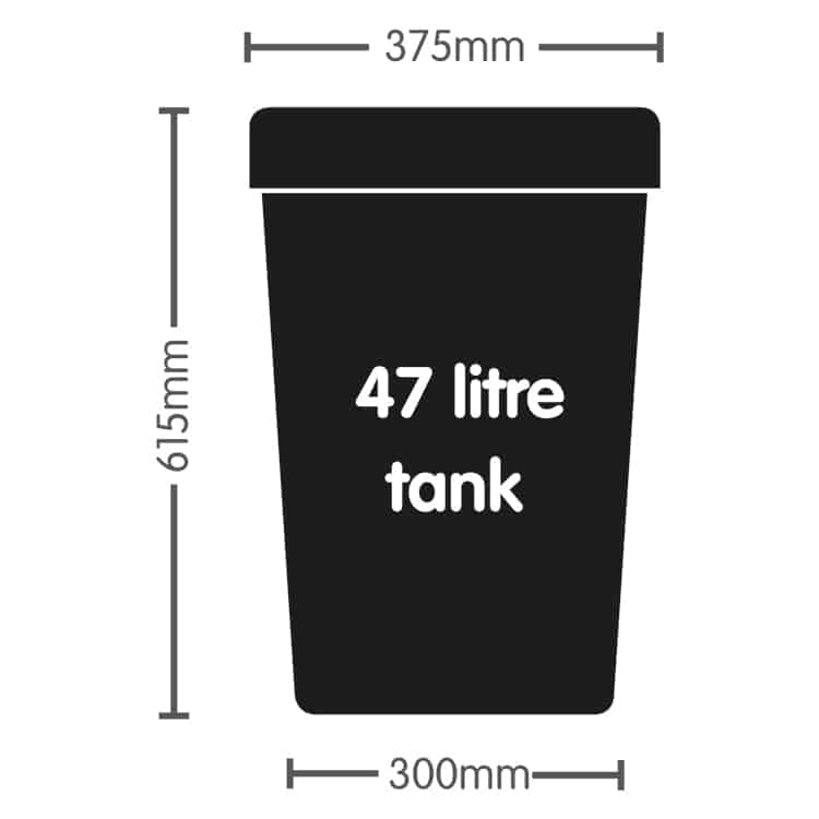 Autopot Reservoir 47 Litre Tank with 9MM Grommet - Indoor Farmer