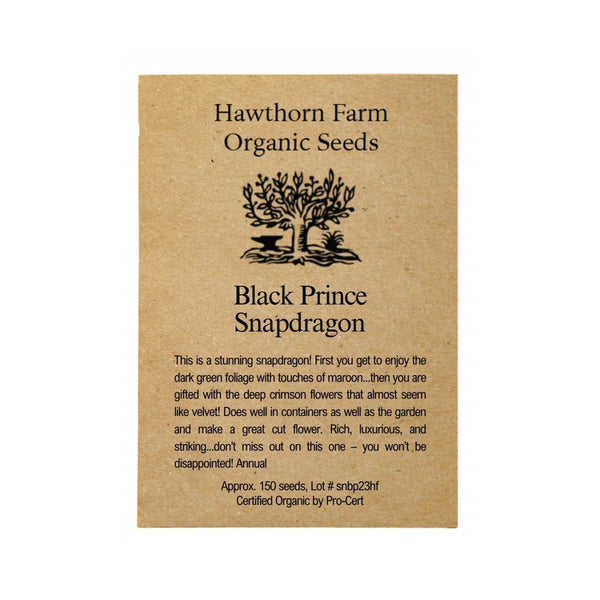 Black Prince Snapdragon Seeds 150 Seed Packet - Indoor Farmer