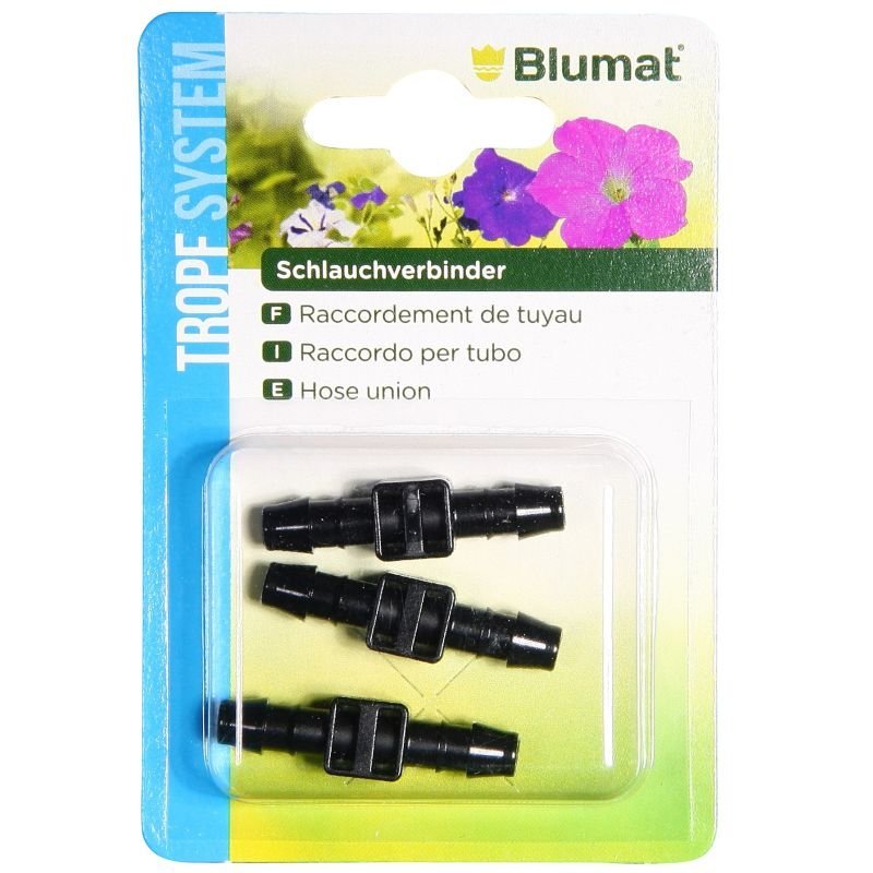 Blumat Hose Union Connector 8MM / 8MM 3 - Pack - Indoor Farmer