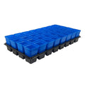 Bootstrap Farmer 32 Cell Reusable Plant Starter Trays with 2.5" Pots Blue - Indoor Farmer