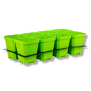 Bootstrap Farmer 5.0" Heavy Duty Seed Starting Pots with Tray Insert Green - Indoor Farmer
