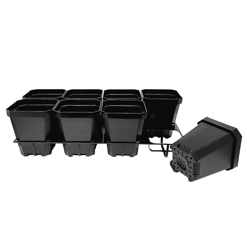 Bootstrap Farmer 5.0" Reusable Seed Starting Pots with Insert Black - Indoor Farmer