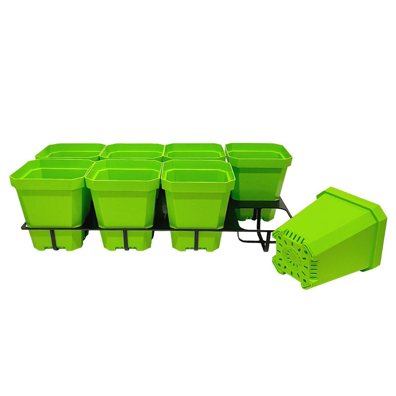 Bootstrap Farmer 5.0" Reusable Seed Starting Pots with Insert Green - Indoor Farmer