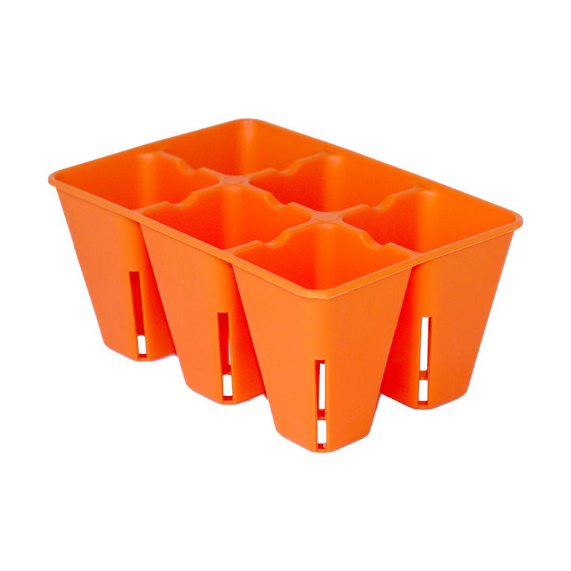 Bootstrap Farmer 6 Cell Plug Tray Inserts Orange - Indoor Farmer