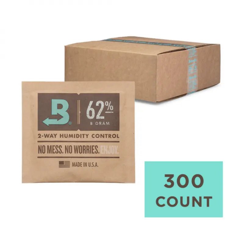 Boveda Humidity Control Pack 62% Size 8 300 Pack - Indoor Farmer