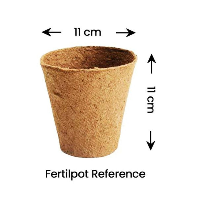 Fertilpot - Round Biodegradable Pots 11CM X 11CM Each - Indoor Farmer