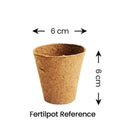 Fertilpot - Round Biodegradable Pots 6CM X 6CM Each - Indoor Farmer