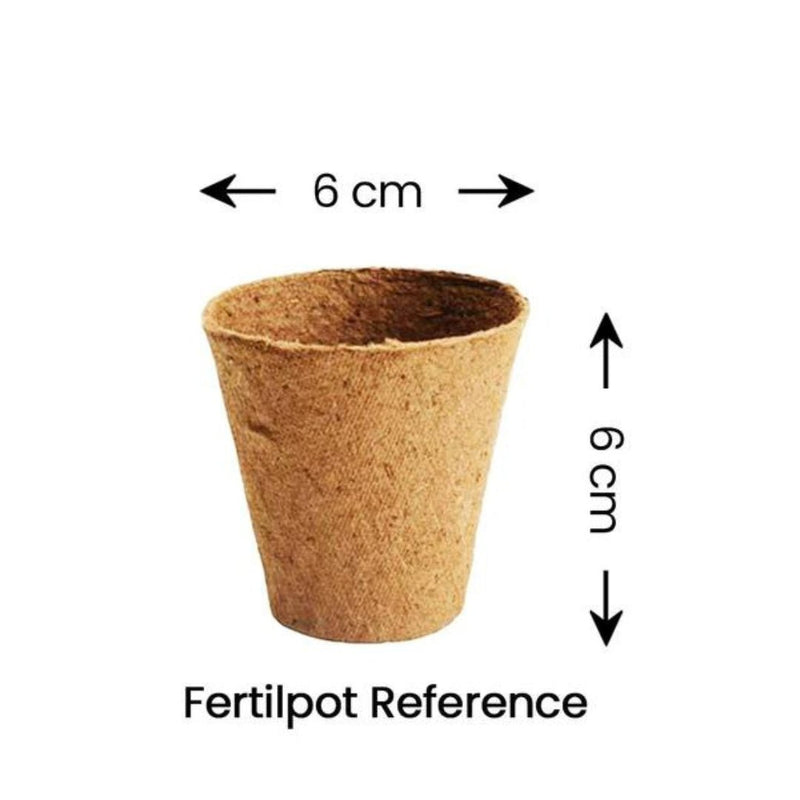 Fertilpot - Round Biodegradable Pots 6CM X 6CM Each - Indoor Farmer