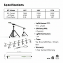 FloraFlex Under Canopy Grow Light 720W, 6 Bars 120V - Indoor Farmer