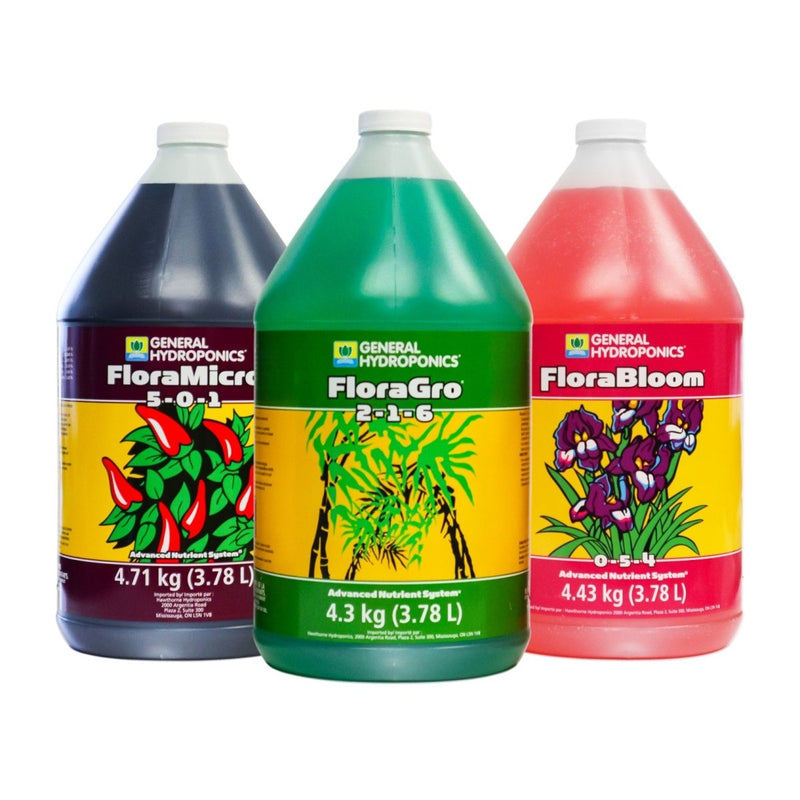 General Hydroponics Flora Series Nutrient Bundle 3.8 L - Indoor Farmer