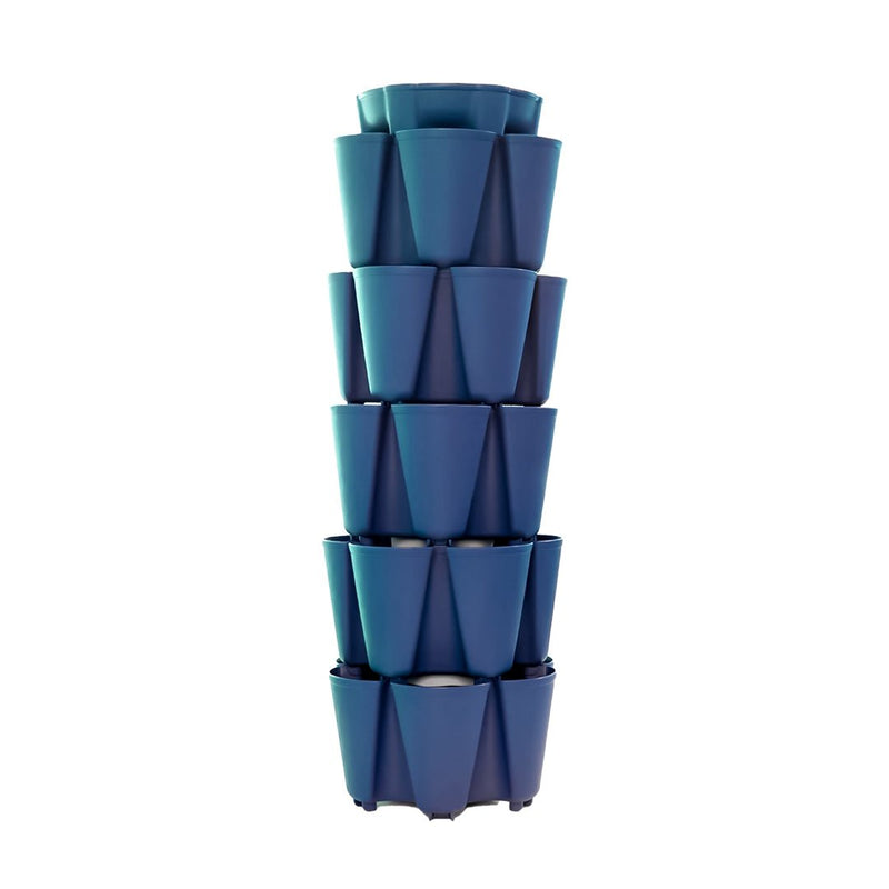 GreenStalk 5 Tier Original Vertical Planter - Basic Texture Blueberry - Indoor Farmer