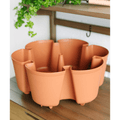 GreenStalk Leaf Planter Single Tier - Original Texture Terracotta - Indoor Farmer