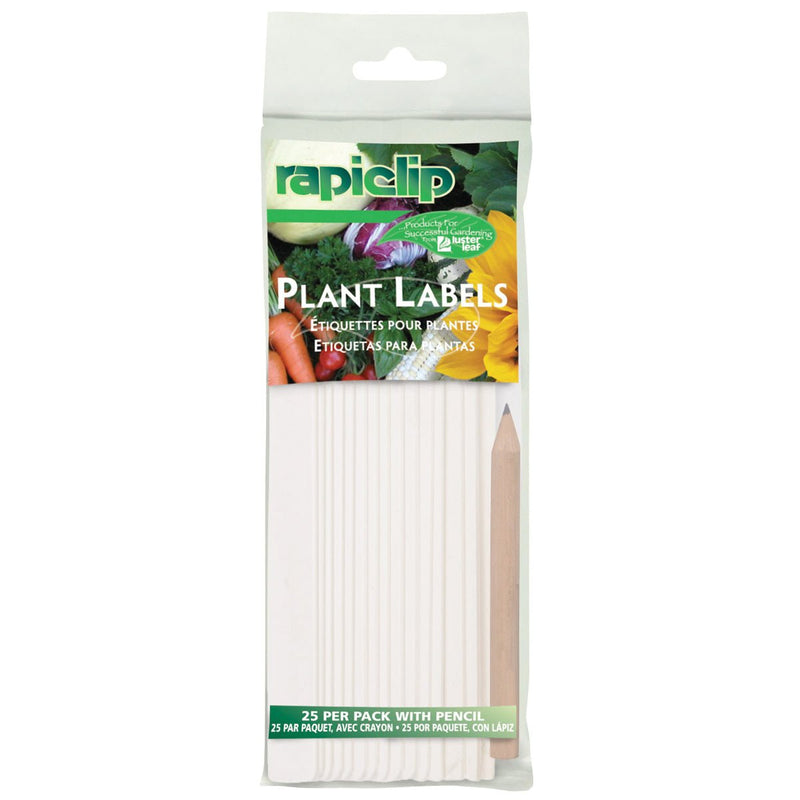 Luster Leaf Plant Labels 6" (Pack of 25 with Pencil) - Indoor Farmer