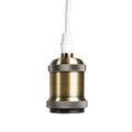 Soltech Solutions Modern Pendant &amp; Socket White Pendant/Bronze Lamp Socket - Indoor Farmer