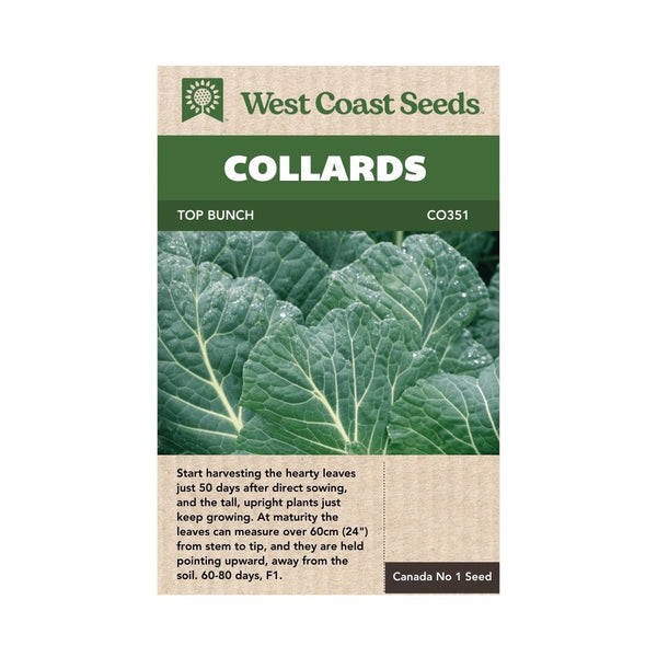 Top Bunch 2.0 Collards Seeds 0.5g (approx. 65 seeds) - Indoor Farmer