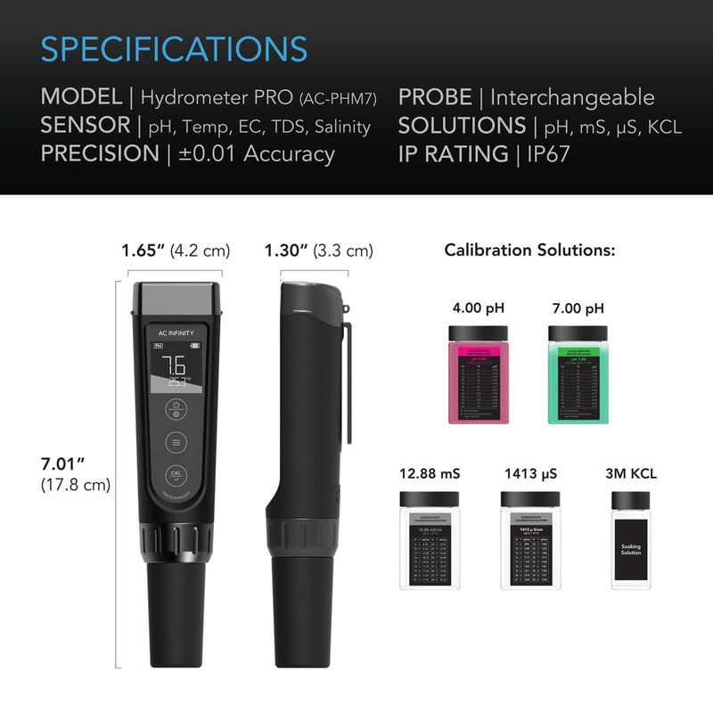 AC Infinity All-In-One Hydroponic Meter PRO Kit - Indoor Farmer