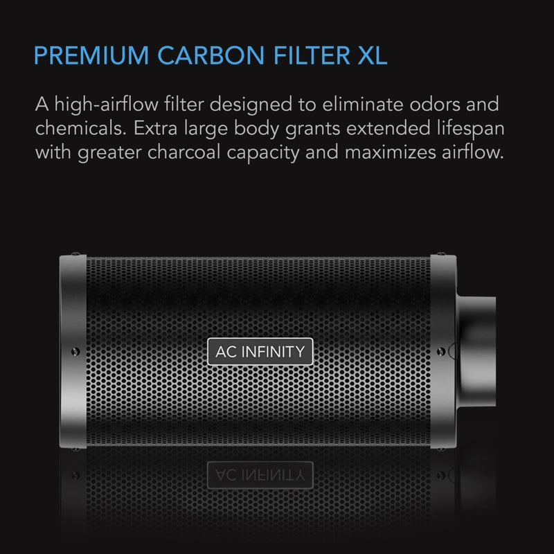 AC Infinity Australian Charcoal Carbon Filter XL - 6 INCH (520 CFM) - Indoor Farmer