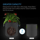 AC Infinity Heavy - Duty Round Fabric Pot (5 - PACK) - 7 Gallon - Indoor Farmer