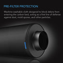 AC Infinity Pre - Filter Cloth for Carbon Filter (2 Pack) 8 - INCH - Indoor Farmer