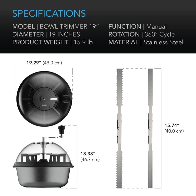 AC Infinity Spin Cut Bowl Trimmer - 19 Inch (Coming Soon) - Indoor Farmer