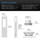 AC Infinity Window Duct Kit for 4/6 Inch Inline Fans - Indoor Farmer