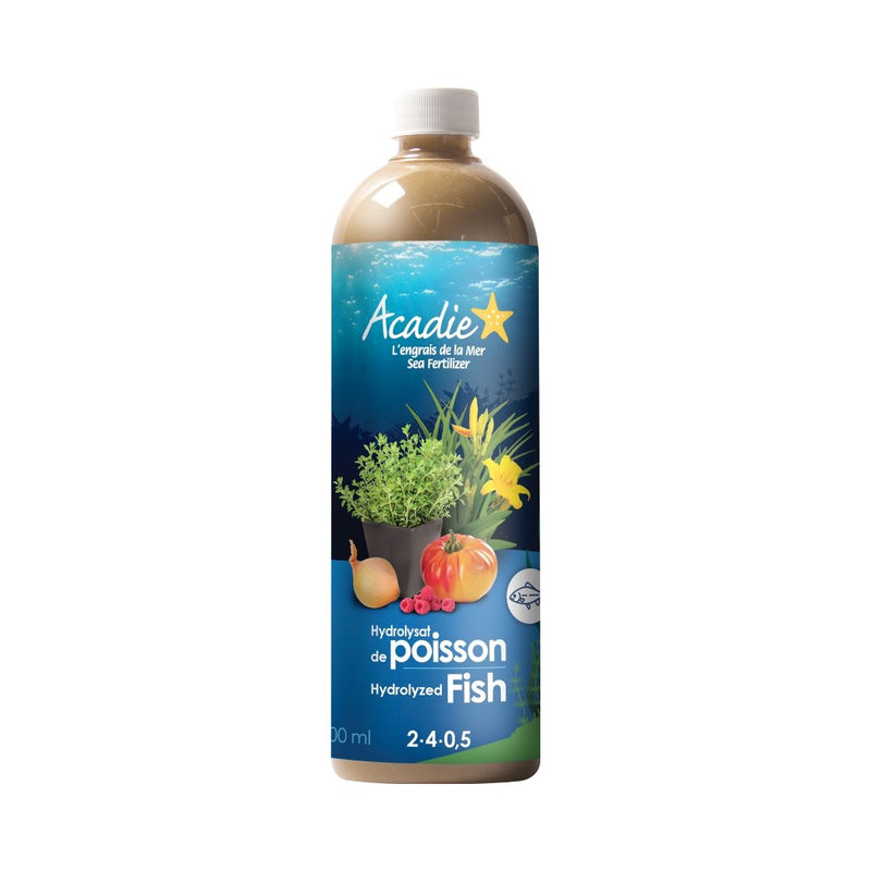 Acadie Hydrolyzed Fish Fertilizer (2 - 4 - 0.5) 500 ML - Indoor Farmer