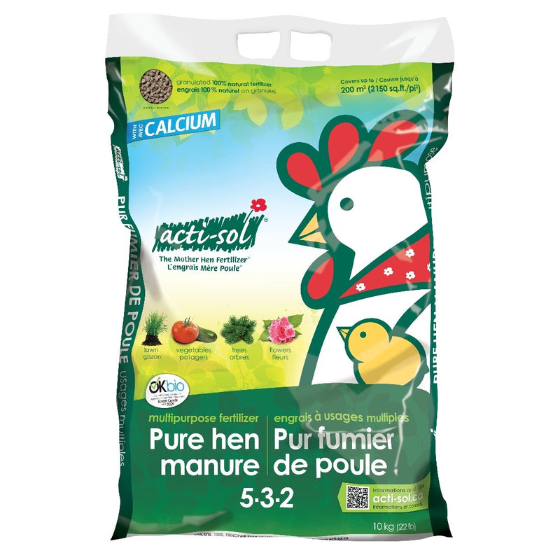 Acti - Sol Multipurpose Organic Fertilizer (5 - 3 - 2) 10 KG - Indoor Farmer