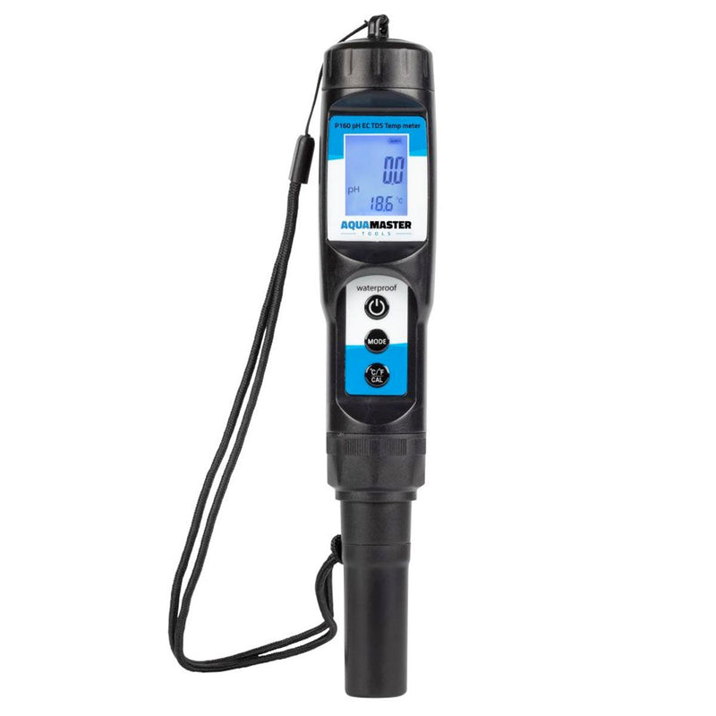 Aqua Master P160 Pro - pH EC PPM TDS Temp Combo Meter - Indoor Farmer