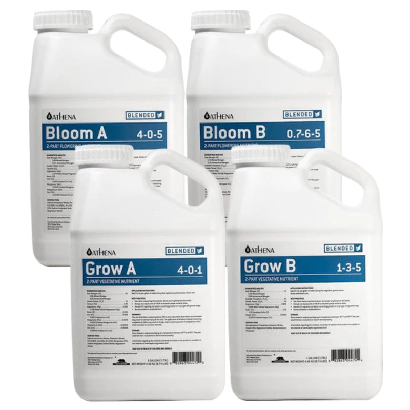 Athena Blended Base Nutrient Bundle 3.78L (1 GAL) - Indoor Farmer