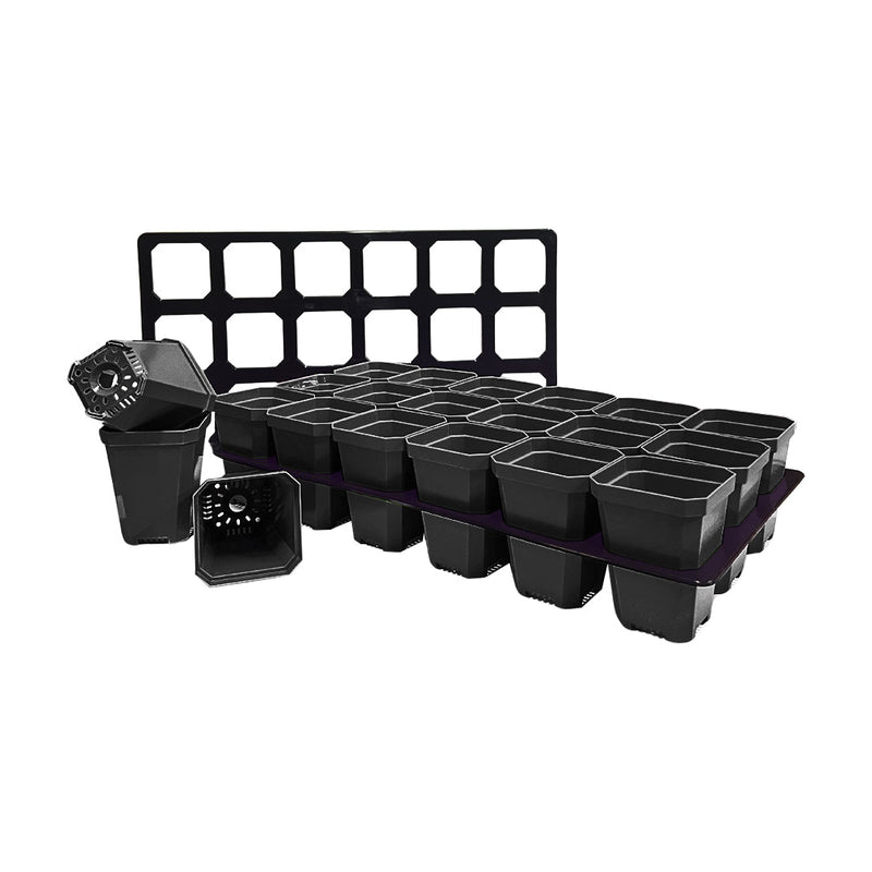 Bootstrap Farmer 3.3" Heavy Duty Seed Starting Pots with Inserts - Indoor Farmer