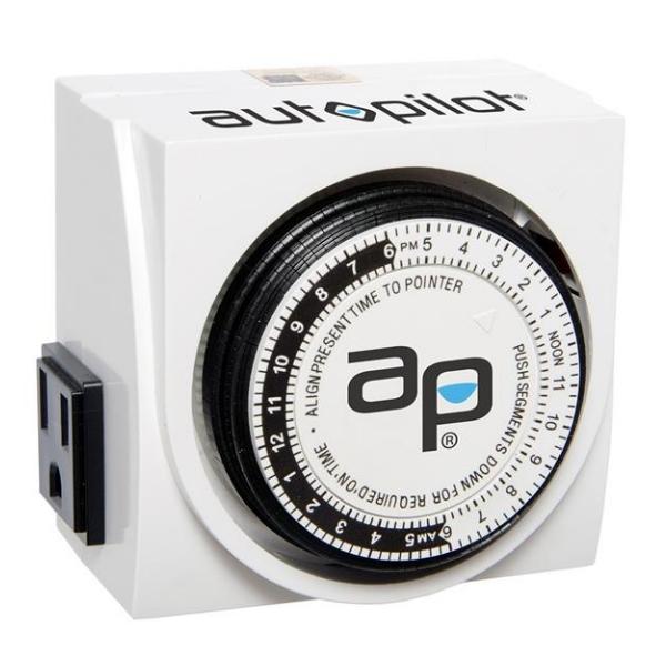 Autopilot Dual - Outlet Analog Grounded Timer - Indoor Farmer