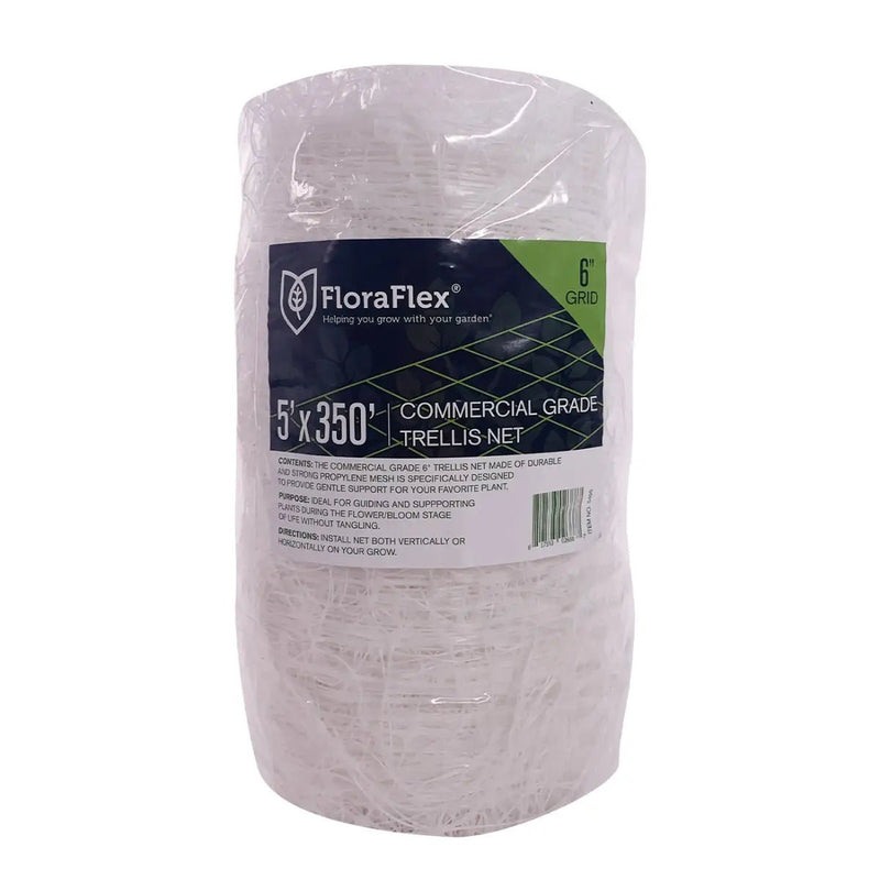 FloraFlex Commercial Trellis Net - 6 Inch Grid 5ft x 350ft - Indoor Farmer