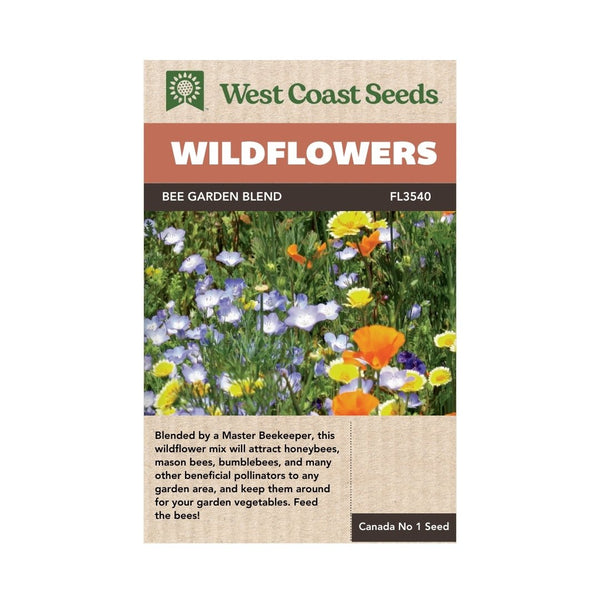 Flowers - Bee Garden Blend Wildflower Seeds 5g (Covers approx. 43 sq ft) - Indoor Farmer