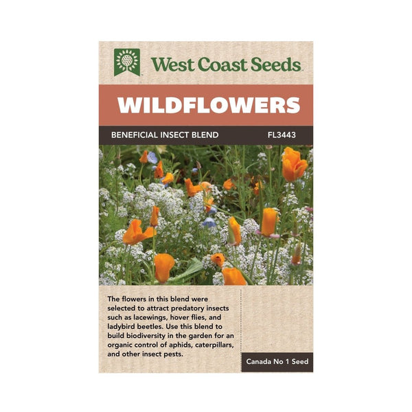 Flowers - Beneficial Insect Blend Wildflower Seeds 5g (Covers approx. 25 sq ft) - Indoor Farmer