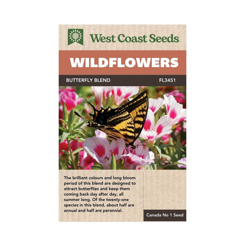 Flowers - Butterfly Blend Wildflower Seeds 5g (Covers approx. 22 sq ft) - Indoor Farmer