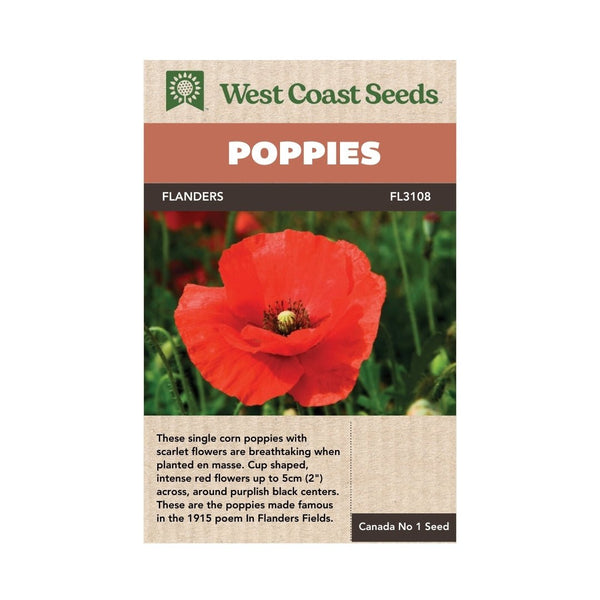 Flowers - Flanders Poppy Seeds - Indoor Farmer