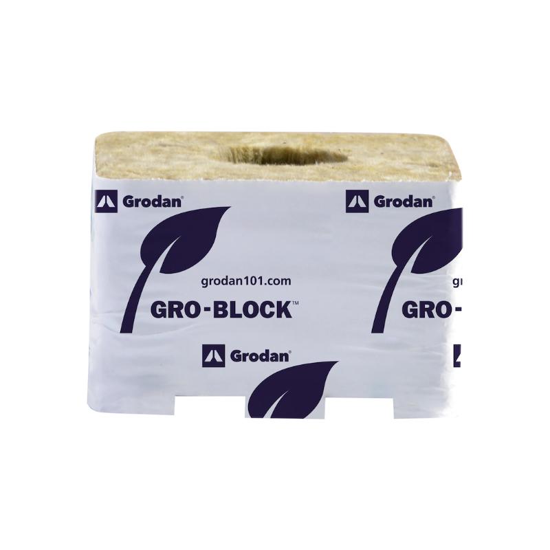 Grodan IMPROVED Gro - Blocks 4"X4"X2.5" (GR6,5) Pkg 6 (Wrapped) - Indoor Farmer