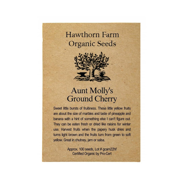 Ground Cherry - Aunt Molly's Seeds 100 Seed Packet - Indoor Farmer