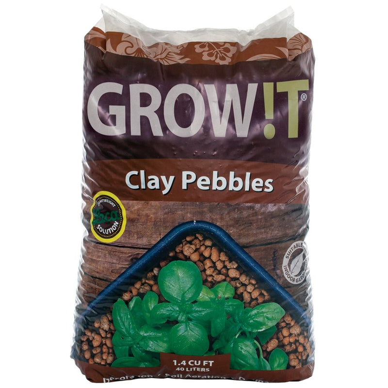 GROW!T Clay Pebbles (LECA) 40L / 10.5GAL - Indoor Farmer