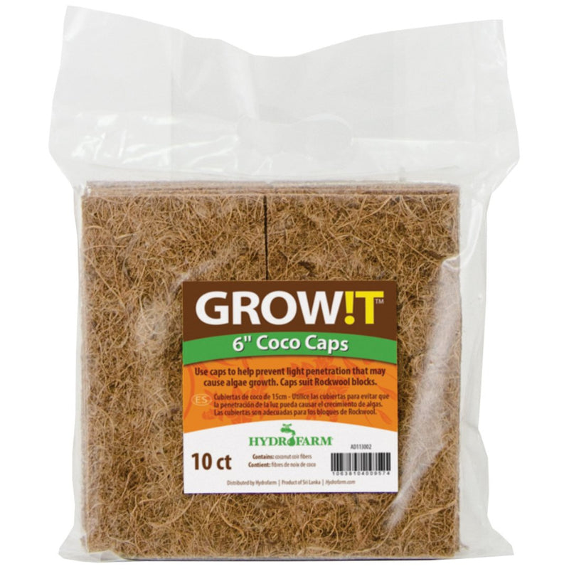 Grow!t Coco Caps (10 Pack) 6 INCH - Indoor Farmer